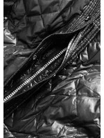 Voľná čierna dámska netopieria bunda (750ART)