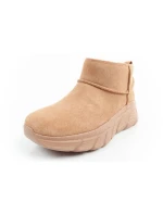 Skechers Dámske zimné členkové topánky zateplené kožené hnedé dámske