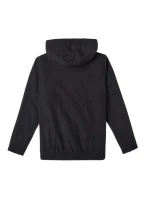 Detská jarná vetrovka O'neill Ridge s ľahkou kapucňou čierna