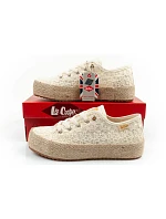 Lee Cooper Dámske šnurovacie športové topánky Beige Dámske tenisky na platforme Lee Cooper Dámske šnurovacie športové topánky Beige Dámske tenisky na platforme