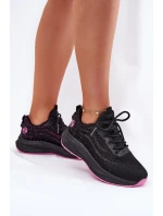 Sneakersy Buty Sportowe Damskie Na Platformie Big Star RR274523 HI-POLY SYSTEM Czarne