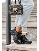 Robustné dámske športové tenisky Black Toderus