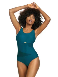 Dámske jednodielne plavky Fashion Sport S36-28 petrolejové - Self