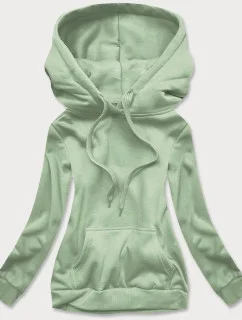 Dámska tepláková mikina v pistáciovej farbe (W02-60)