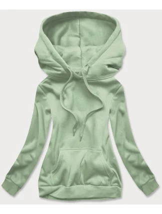 Dámska tepláková mikina v pistáciovej farbe (W02-60)