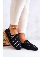 Damskie Espadryle W Groszki Big Star JJ274867 Czarne