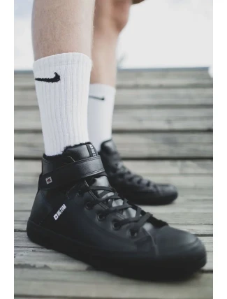 Pánske zateplené tenisky na vysokom podpätku Big Star - čierne Pánske zateplené tenisky na vysokom podpätku Big Star - čierne