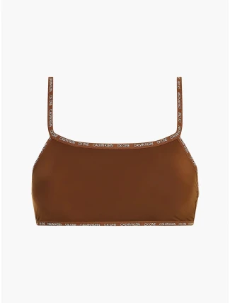 Nevystužená braletka 2pack QD3806E CJ8 škoricová - Calvin Klein