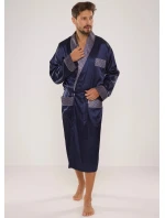 Pánsky župan Adam Satyna 940 Dark blue - De Lafense Pánsky župan Adam Satyna 940 Dark blue - De Lafense