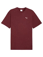 Puma Ess Elevated Relaxed Wash Tee bordová 688048 96 pánske