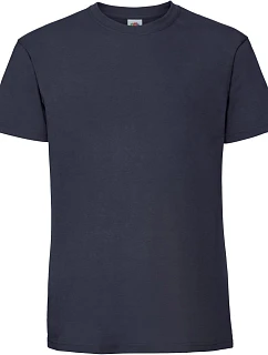 Fruit of the Loom Iconic 195 T Pánske hrubé tričko 16.1422 tmavomodrá
