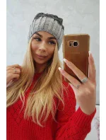 Milano fleecová čiapka K203 graphite+grey Milano fleecová čiapka K203 graphite+grey