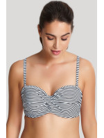 Vrchný diel plaviek Swimwear Anya Stripe Bandeau Bikini black/white SW0893