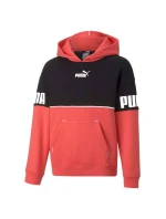 Detská mikina Jr 670205 35 čierna s koralovou - Puma Detská mikina Jr 670205 35 čierna s koralovou - Puma