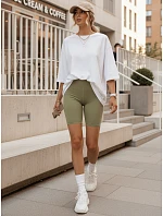 Dámske športové cyklistické šortky, zelené, FashionStreet SY0567 Dámske športové cyklistické šortky, zelené, FashionStreet SY0567