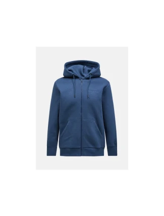 Peak Performance M Original Small Logo Zip Blue Mikina
