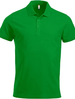 Clique Classic Lincoln S/S Pánske polo tričko z hrubej bavlny 67.8244 jablkovo zelené