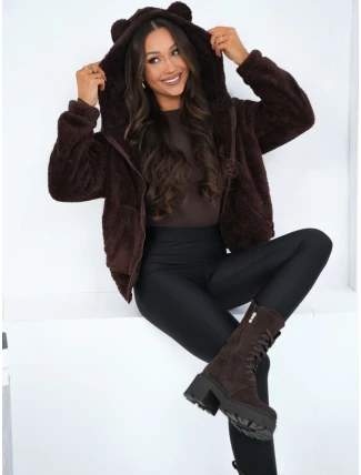 Blúzka CS BL BT1030.00P tmavohnedá