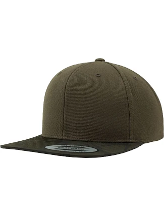 Flexfit 6089CF/6089CV/6089TC 6-panelová snapbacková čiapka „Camo“ 55.689C olivovo-maskovaná