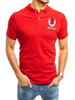 FashionStreet pánska červená polokošeľa PX0357