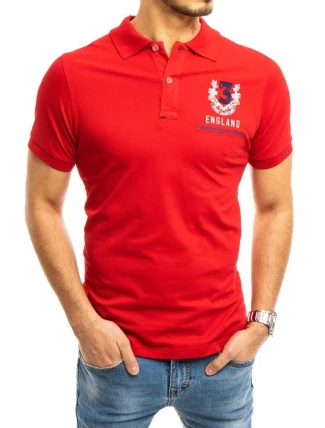 FashionStreet pánska červená polokošeľa PX0357