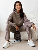 Dámska súprava z kordového úpletu s kapucňou a nohavicami Fango FashionStreet AY1250 Dámska súprava z kordového úpletu s kapucňou a nohavicami Fango FashionStreet AY1250
