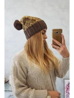 Milano fleecová čiapka K203 yellow melange+brown Milano fleecová čiapka K203 yellow melange+brown