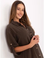 TW SK BI 22263.00 tmavohnedé šaty TW SK BI 22263.00 tmavohnedé šaty