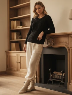 DARKVIE dámsky sveter čierny FashionStreet MY2393