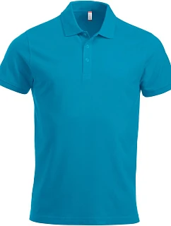 Clique Classic Lincoln S/S Pánske polo tričko z hrubej bavlny 67.8244 tyrkysové