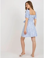 Dámske šaty LK SK 509002.03P bielo-modré – FPrice Dámske šaty LK SK 509002.03P bielo-modré – FPrice