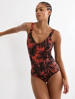 SUMMER PALM - Plavky s kosticami pre tvarovanú podporu Triumph