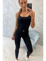 Rebrované legíny 9429 čierne - Kesi Rebrované legíny 9429 čierne - Kesi