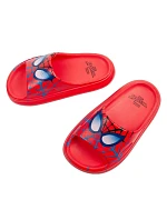 Chlapčenské žabky Leomil Spiderman light fairy red Marvel