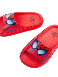 Chlapčenské žabky Leomil Spiderman light fairy red Marvel