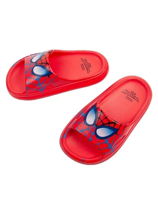 Chlapčenské žabky Leomil Spiderman light fairy red Marvel