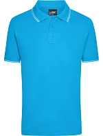 Daiber JN 986 Pánske polo tričko z piké 02.0986 tyrkysová/biela Daiber JN 986 Pánske polo tričko z piké 02.0986 tyrkysová/biela