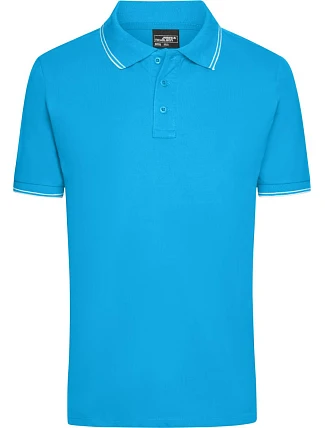 Daiber JN 986 Pánske polo tričko z piké 02.0986 tyrkysová/biela Daiber JN 986 Pánske polo tričko z piké 02.0986 tyrkysová/biela