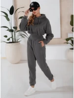 Dámska tepláková súprava SERINE dark grey FashionStreet AY0646