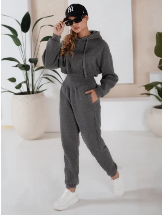 Dámska tepláková súprava SERINE dark grey FashionStreet AY0646