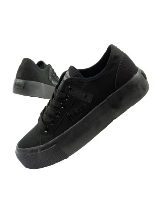 Lee Cooper Dámske športové tenisky Textilná platforma Black Women's