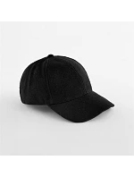 Beechfield B 619 6-panelová čiapka s kšiltom „Wool Blend“ 53.0619 čierna