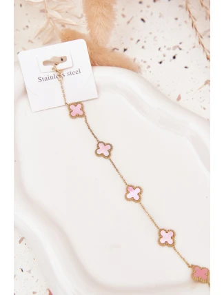 Náramek S Přívěsky Nerezová Ocel Zlato-Růžová Náramek S Přívěsky Nerezová Ocel Zlato-Růžová