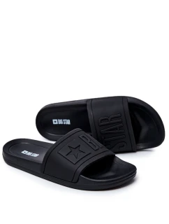 Klapki Męskie Big Star Gumowe Czarne DD174690