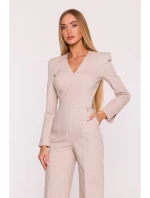 M883 Džínsový overal - béžový