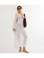 BEACH MYWEAR - Háčkované maxi šaty so šnurovaním a zlatými korálkami Triumph BEACH MYWEAR - Háčkované maxi šaty so šnurovaním a zlatými korálkami Triumph