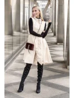 Svetlo béžová vesta s rozšírenou spodnou časťou (AG3-06)