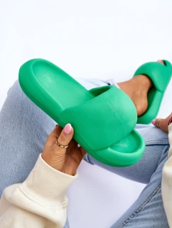 Lekkie Piankowe Damskie Klapki Na Platformie Zielone Milton