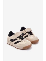 Dziecięce Sneakersy Buty Sportowe Na Rzep Beżowe Viona
