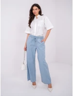 Nohavice D80038BB62627L220 svetlomodré